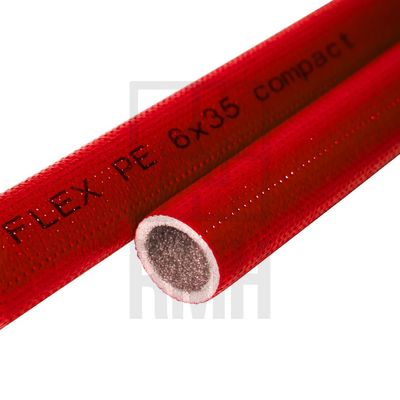Трубка теплоизоляционная вспен полиэтилен PE 018/04 10м Т<95C COMPACT красная K-FLEX 040182103PE0CR